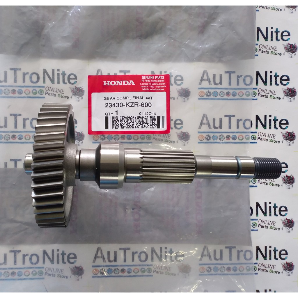 As Roda Belakang Gear Comp Final 44 T 23430-KZR-600 Original Honda Air Blade Vario 125 PCX 150 CBU L