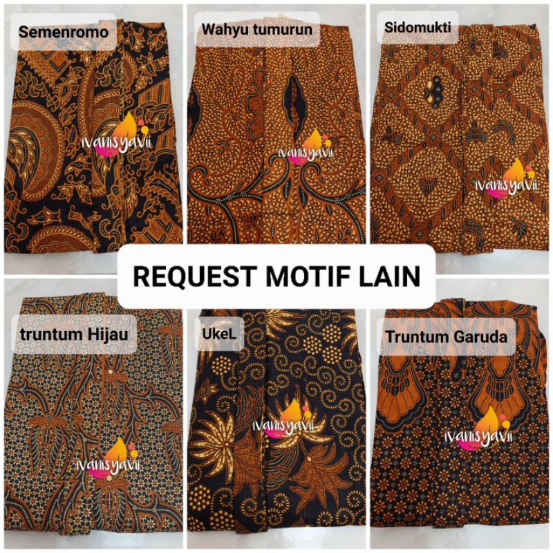 [1 Set] Kebaya Cantik + Jarik Instan / Motif Sido Asih Gede (Warna &amp; motif Lengkap)