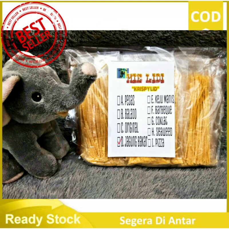 

KRISPY_LID Khusus Toko & Agen / Mie Lidi Isi 30 / Berat 700gram / Banyak Rasa / Banyak Kemasan/umang