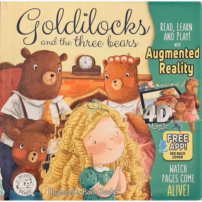 Hippo Magic Books Buku AR Augmented Reality - Goldilocks