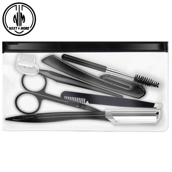 Image of Sevich Original Cukuran Rambut Alis Mata Eyebrow Scissors Tweezers Cutter Brush Kit Set MakeUp Tools Stainless Steel Pack #1