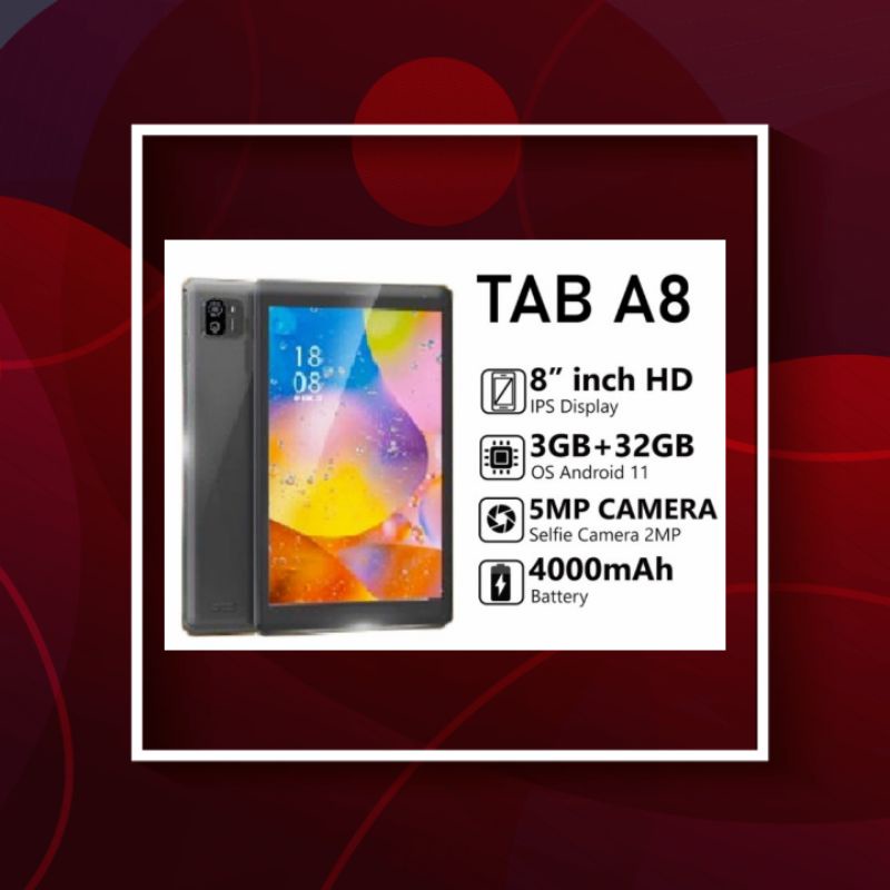ADVAN TAB A8 RAM 3/32 GB Garansi Resmi
