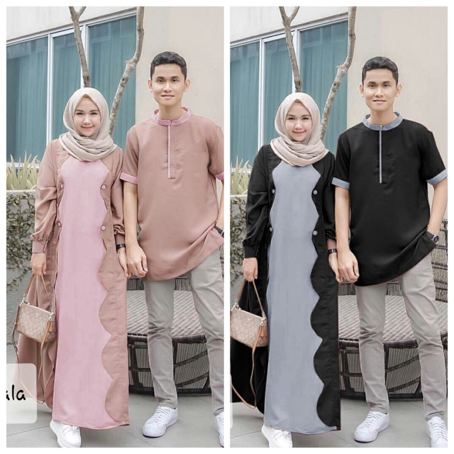 SET CP QUMALA  KUMALA GAMIS COUPLE  BALOTELI BAJU  COUPLE  