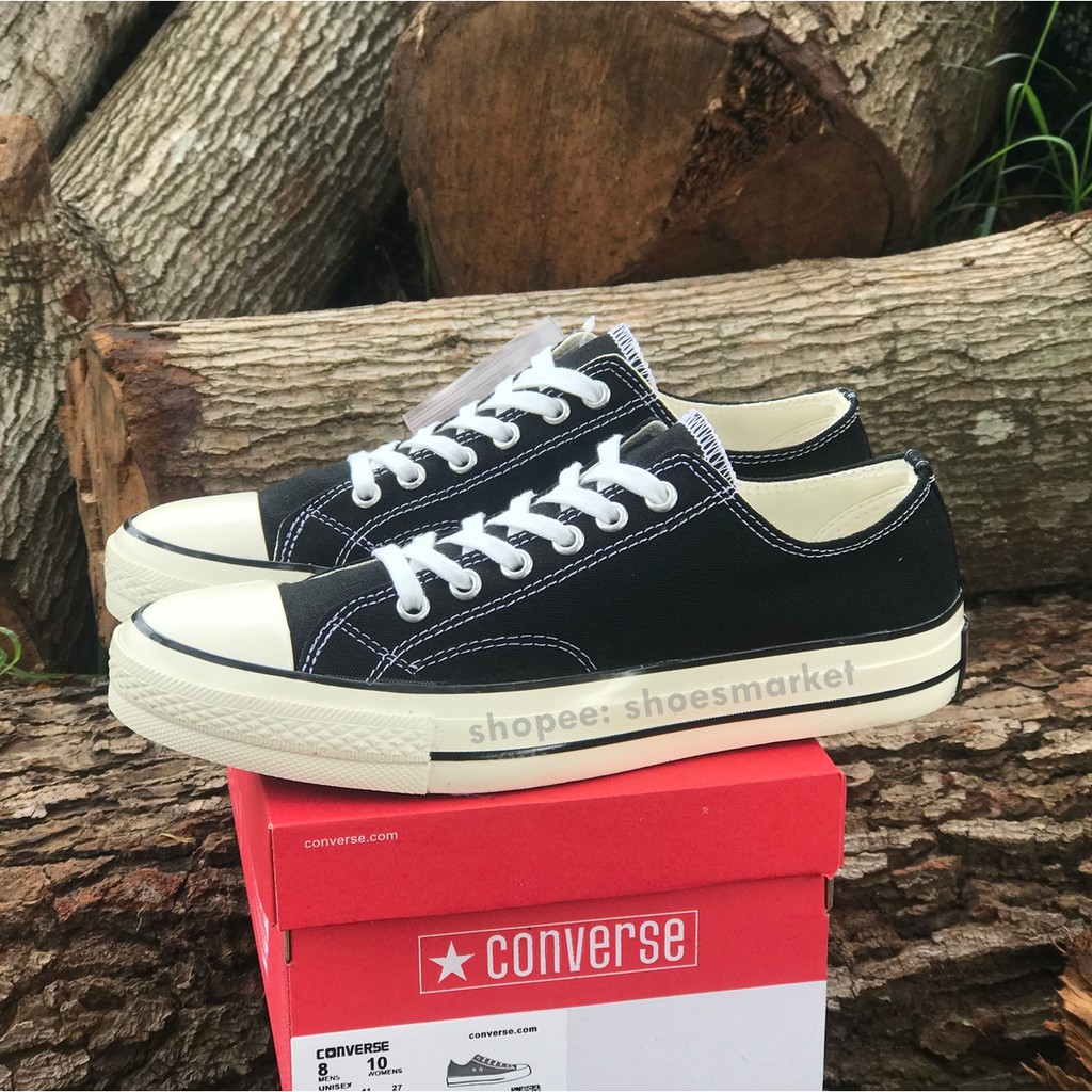 SEPATU CONVERSE 70S LOW BLACK WHITE ALL STAR CHUCK TAYLOR OBRAL MURAH