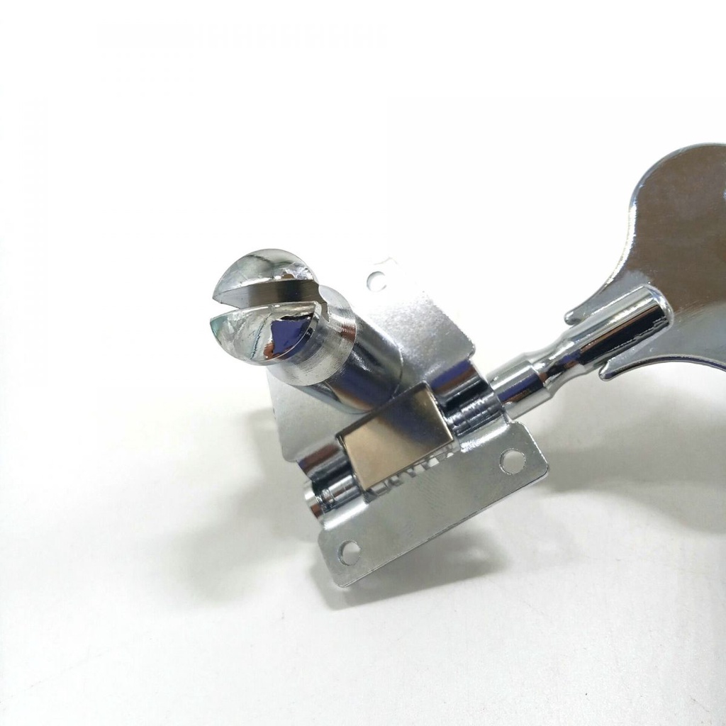 4pcs Tuning Pegs 4R Tipe Open Warna Silver Untuk Bass Elektrik Jazz