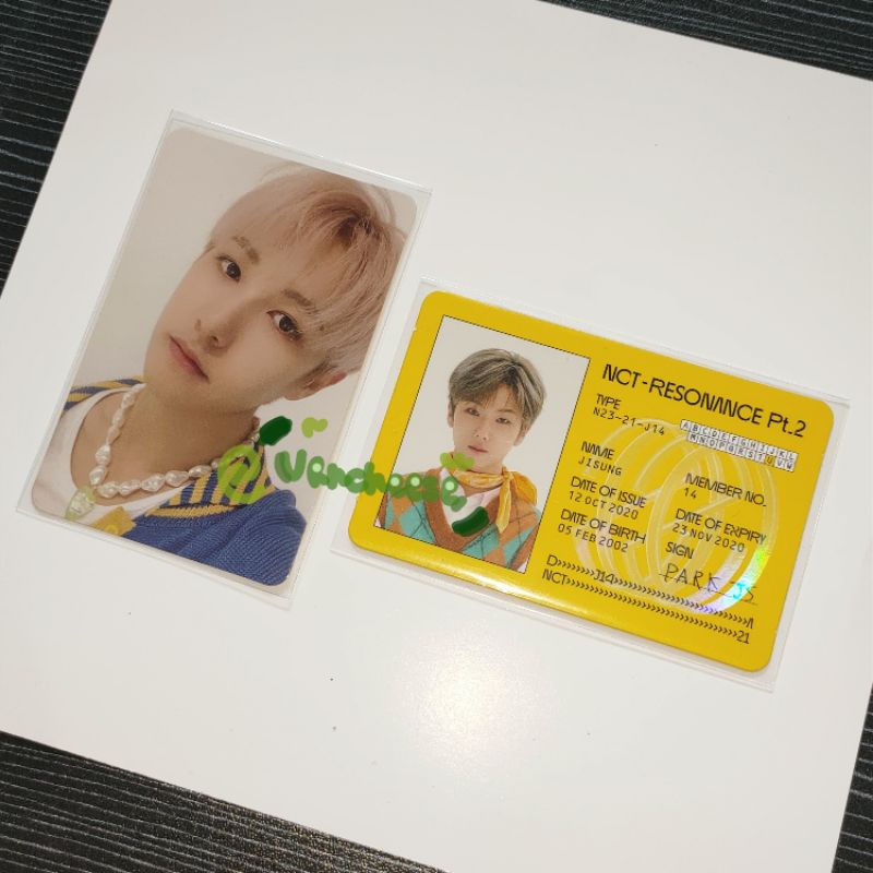 Renjun Departure Jisung Id card