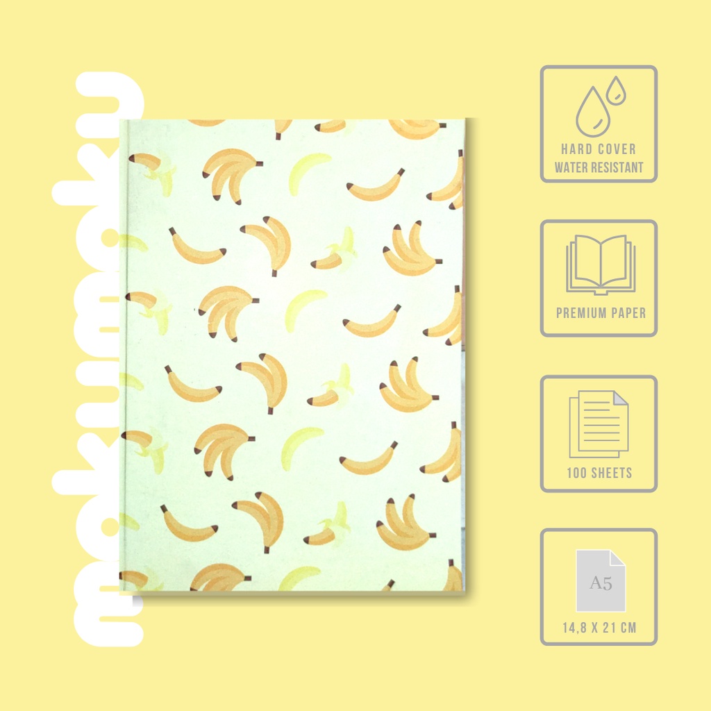 

Buku Tulis / Notebook Hardcover Motif Buah / Fruits
