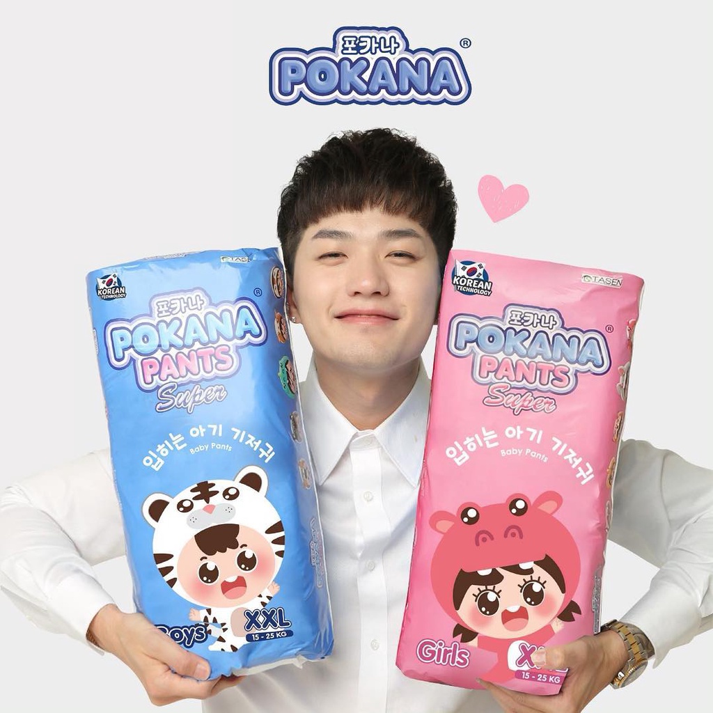 Pokana Pants Size M 32 Super Girls Baby Diapers - Popok Bayi Premium
