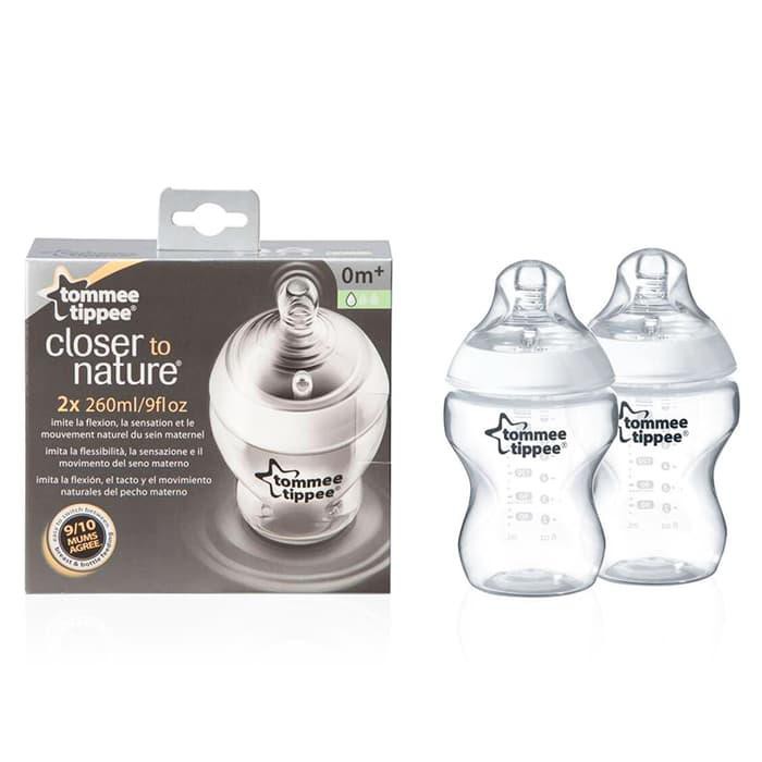 Tommee Tippee Bottle 260 ml Isi 2--Botol Asi NewBOrn-Botol + Dot Bayi Super