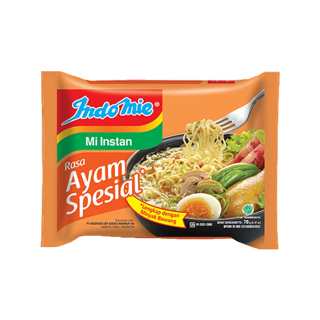 

Indomie Rebus Ayam Spesial 68gr/Mie Instan/Mie Kuah/Makanan Cepat Saji