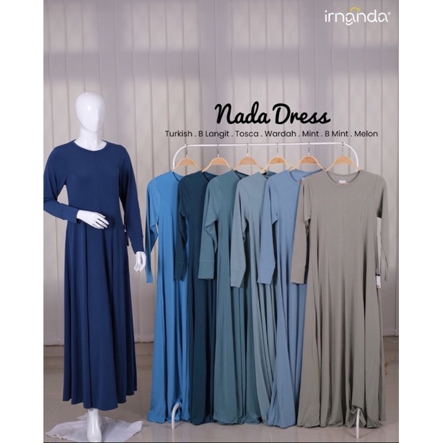 Gamis Nada - Gamis Jersey Korea - Gamis Polos Premium Original by:irnanda