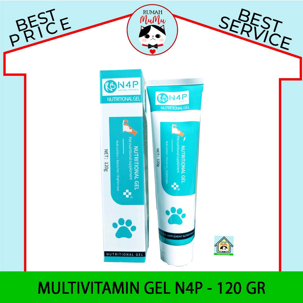 MULTIVITAMIN ANJING KUCING N4P PET NUTRITIONAL SUPPLEMENT GEL 120gr