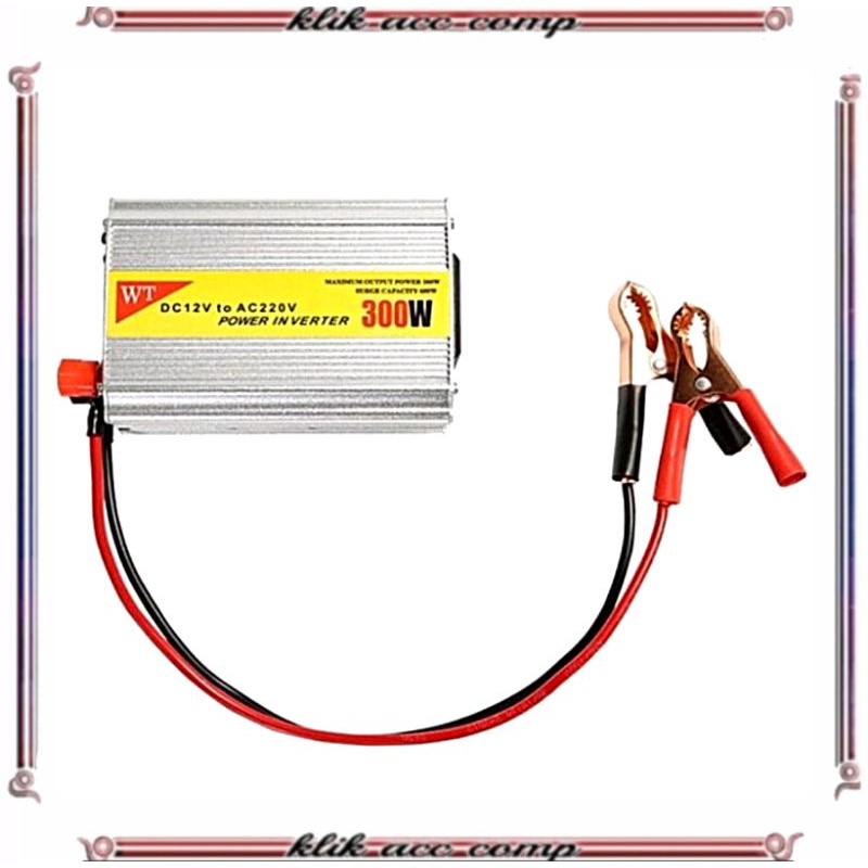 Power Inverter / 300 Watt Dengan USB 5V / Perubah Arus DC to AC / Penstabil Listrik DC to AC