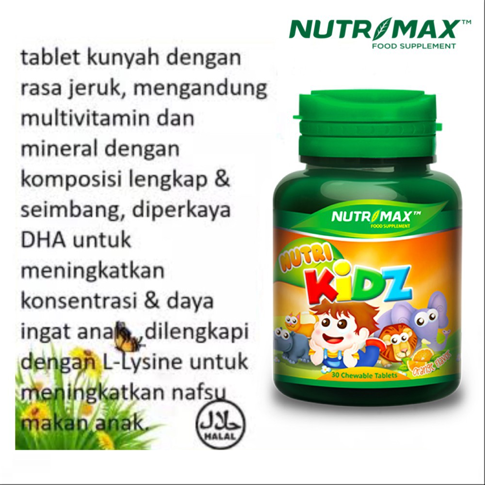 ORIGINAL Nutrimax Nutri Kidz 30s BPOM / Nutrimax NutriKidz Vitamin C+ / LEDI MART