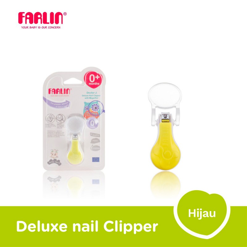 Farlin Deluxe Nail Clipper with Magnifier/  Gunting Kuku Bayi &amp; Anak