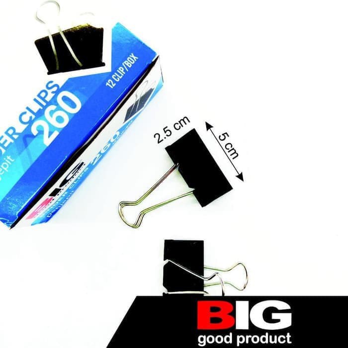 

BINDER CLIP BIG 260/PAPER CLIP/PENJEPIT KERTAS