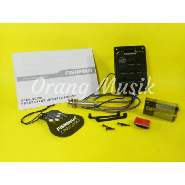 Preamp Fishman Presys Plus - Pick Up Gitar Akustik - Equalizer Gitar Akustik