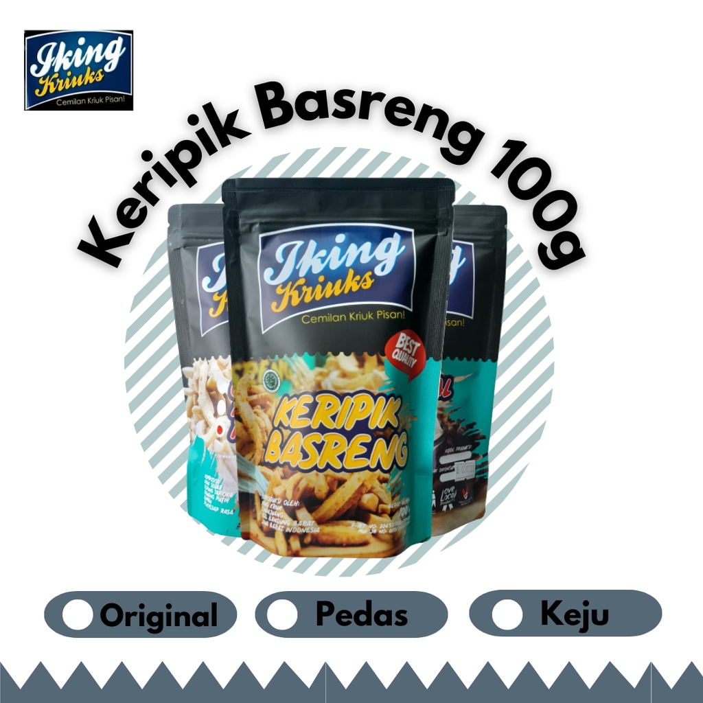 

IKING KRIUKS - Basreng Stick Pedas 100g Pouch - Cemilan Renyah