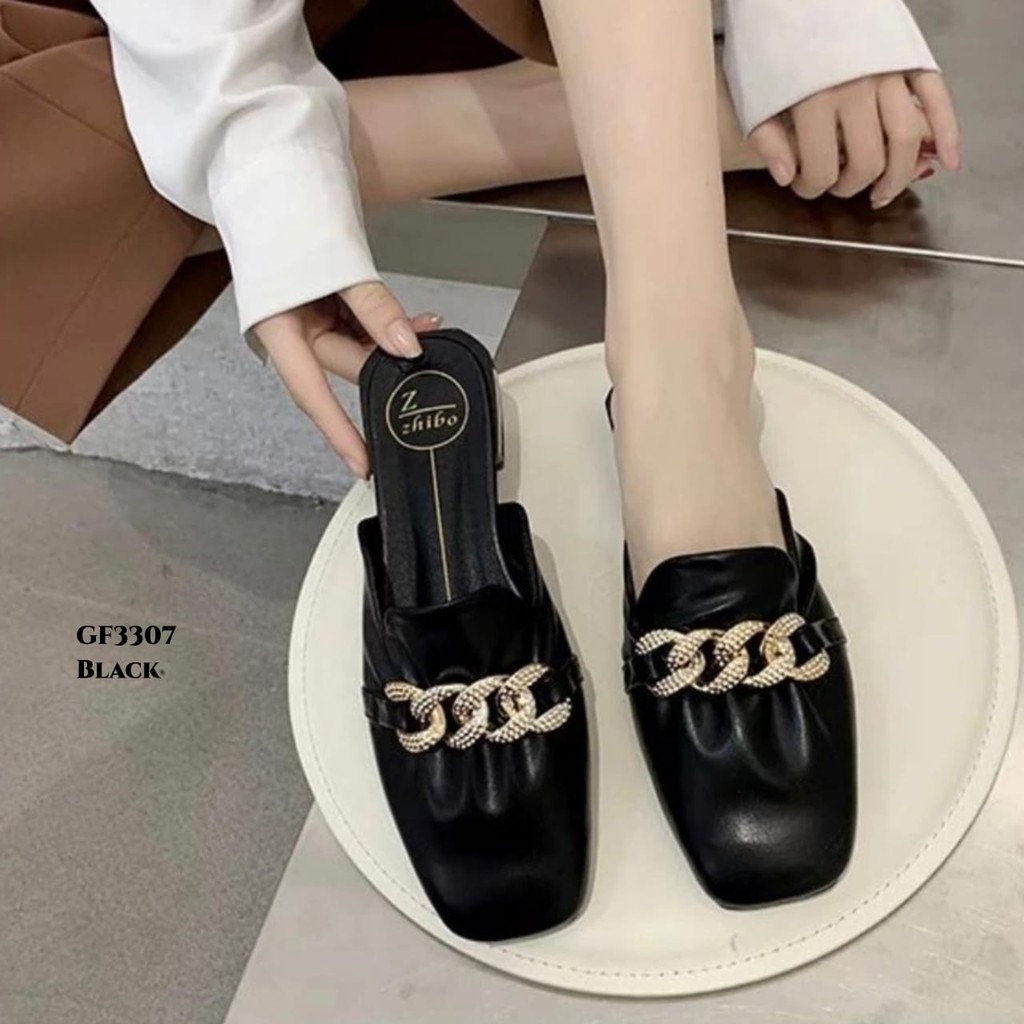 PRF Restock Mules Slip On Wanita With Zhibo GF3307