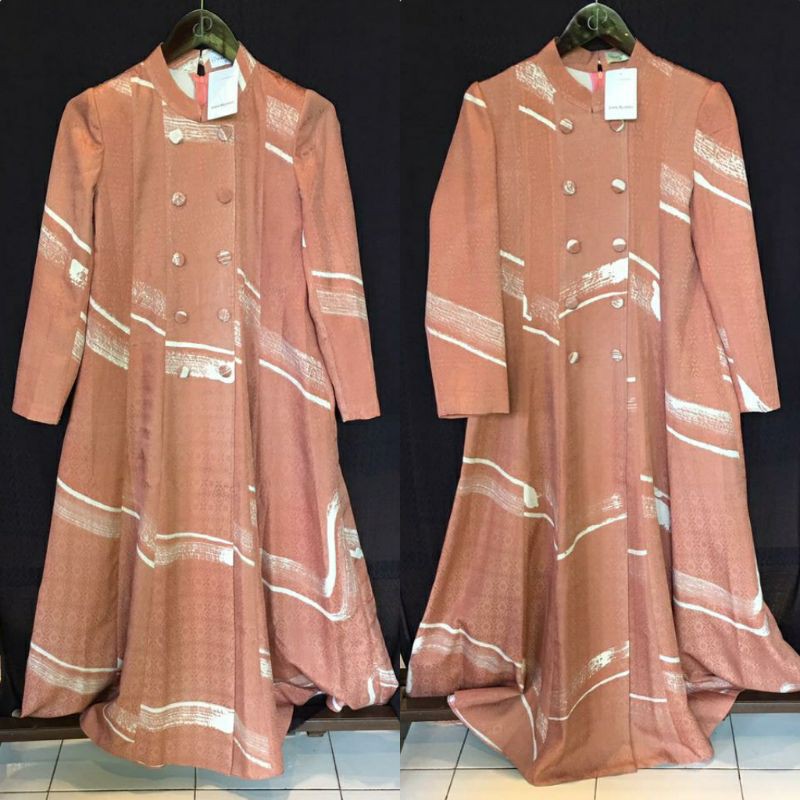 Abaya Viscos by Dian Pelangi PREMIUM Busana Muslim Gaun Pesta Batik Wanita Cantik Casual Formal