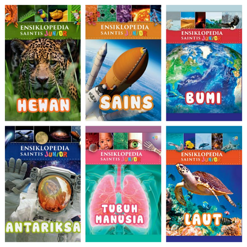 Jual Buku Ensiklopedia Saintis Junior Hewan Sains Bumi Antariksa Tubuh ...