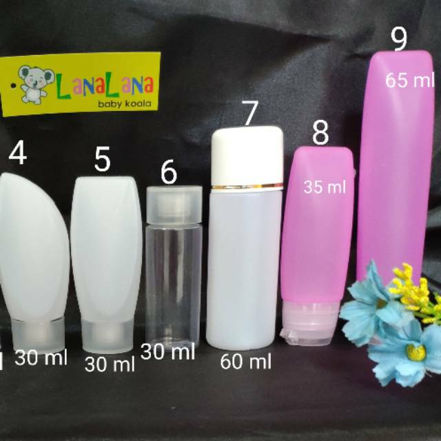 LZ.F4 Botol sabun bepergian silikon. Botol remas