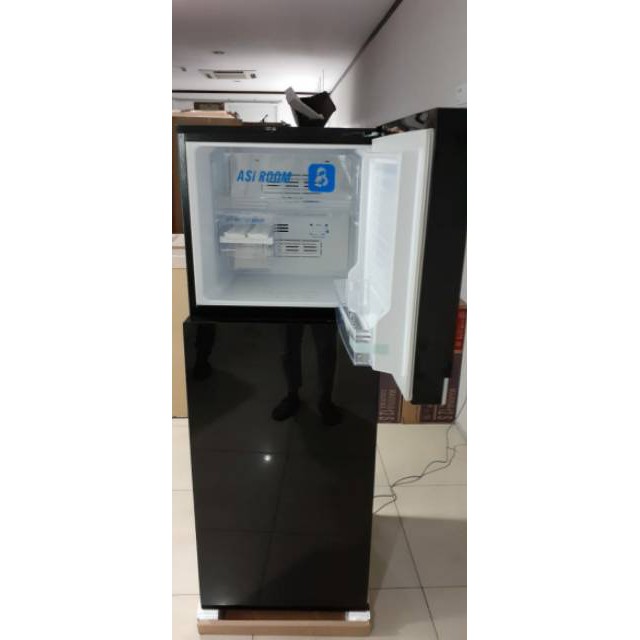 Kulkas 2 Pintu Aqua D270 WDS ASI BOX 220L Low Watt Tanpa Bunga Es