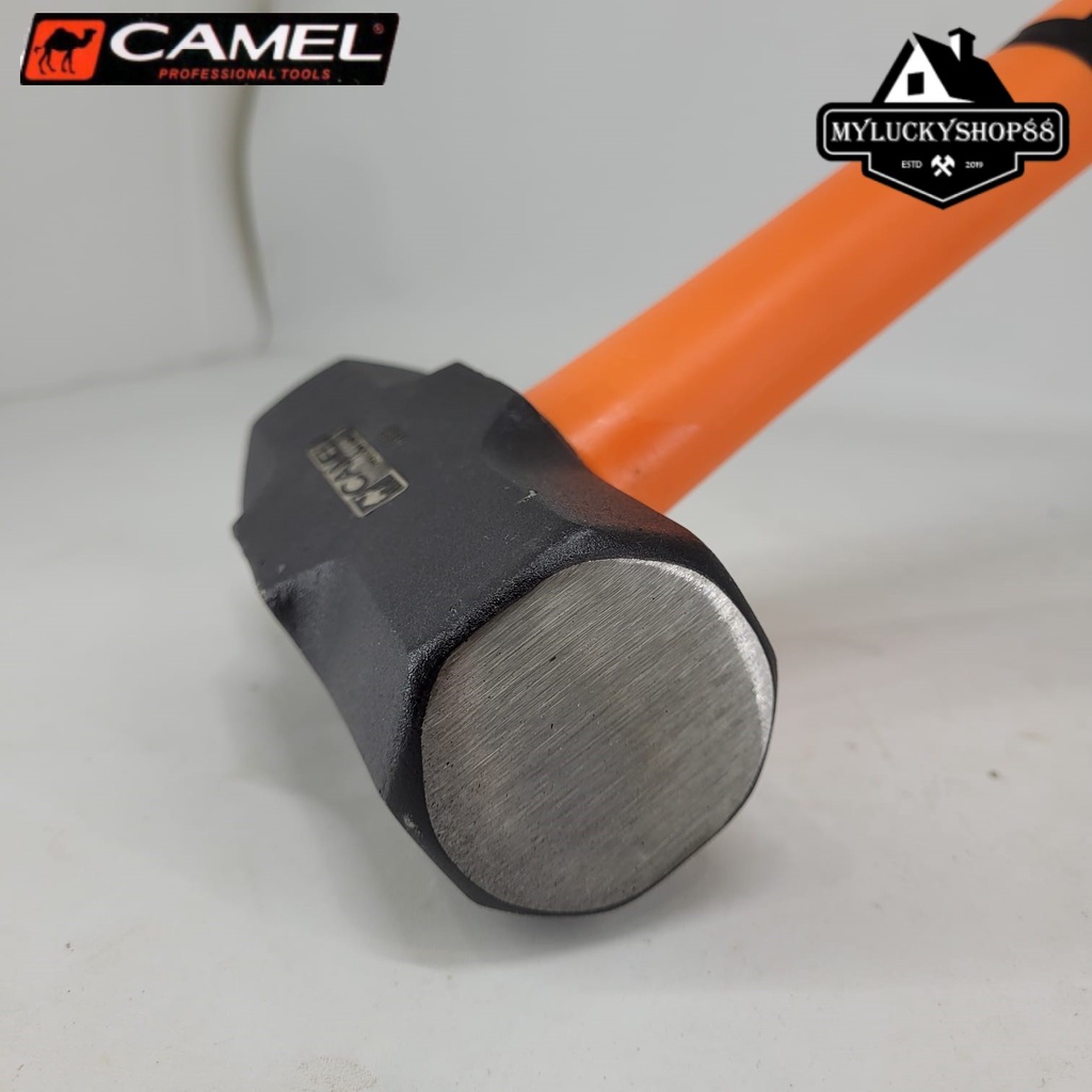 Camel Palu Batu Beton Tembok 6 LB Palu Bodem 6Lb Gagang Fiber Karet