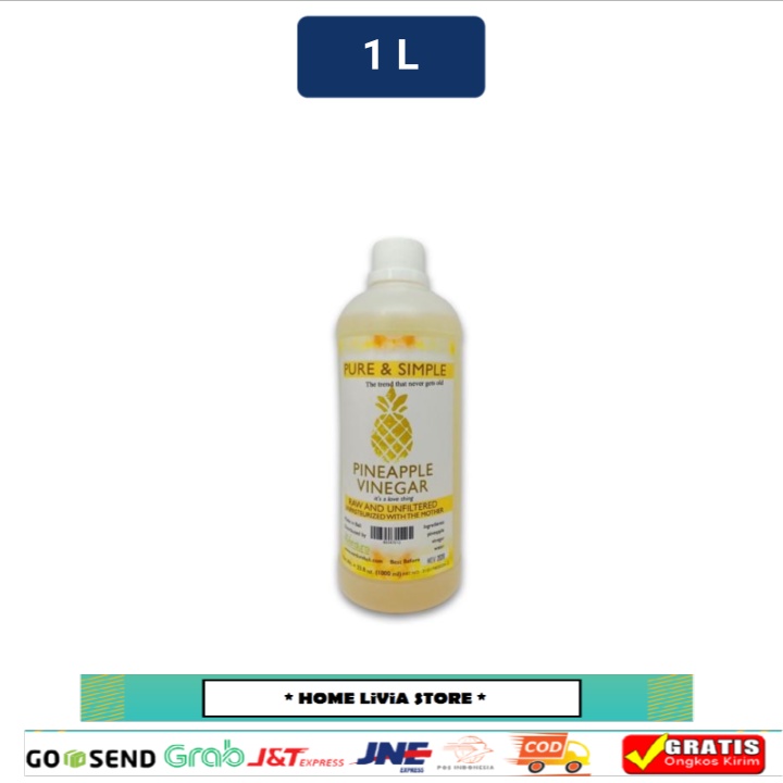 

Verdure Cuka Pineapple Vinegar 1 L
