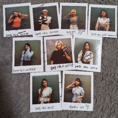 OFFICIAL Signed Polaroid TWICE - OST Hospital Playlist 2