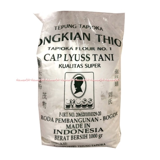 Tepung Tapioka Ongkian Thio Cap Iyuss Tani 1000gr 1kg Power Beras Pati Singkong Tapioka Powders Ongkian Tio