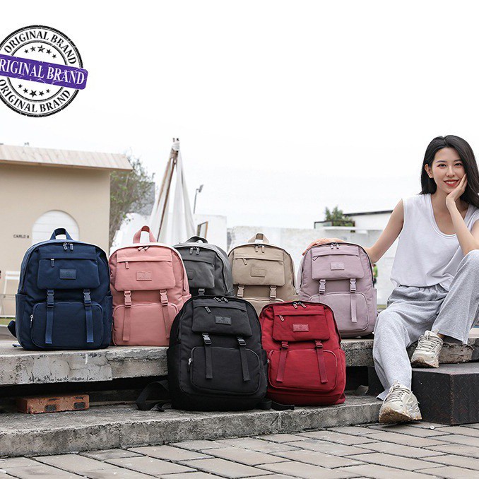 GUDIKA 5185 | Backpack Waterproof Wanita Tas Ransel Laptop Anti Air Import Original | Ransel Cewek | Ransel Perempuan | Tas Wanita