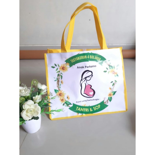 tas syukuran hamil custome muat box nasi 22×22×25