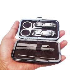 Manicure Pedicure Set  - 7 in 1 Alat Perlengkapan Meni Pedi Dompet Gunting Kuku Set