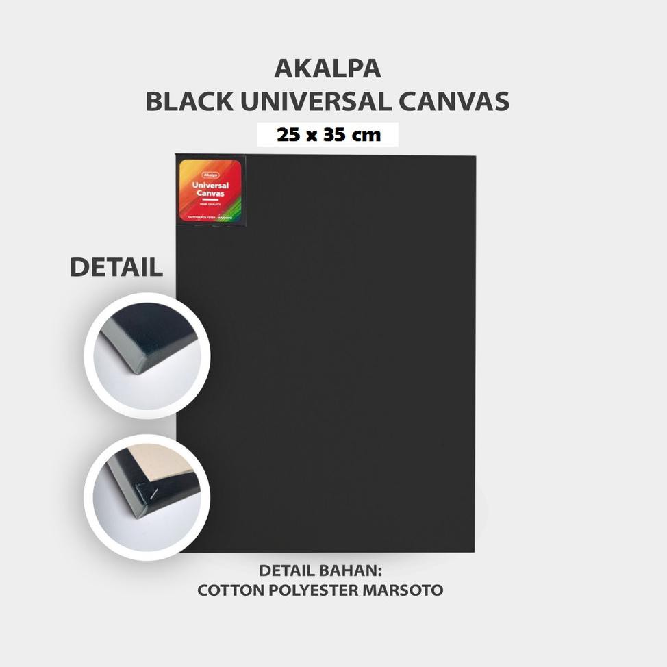 

Akalpa Kanvas lukis Hitam 25x35 cm (KODE W1064)