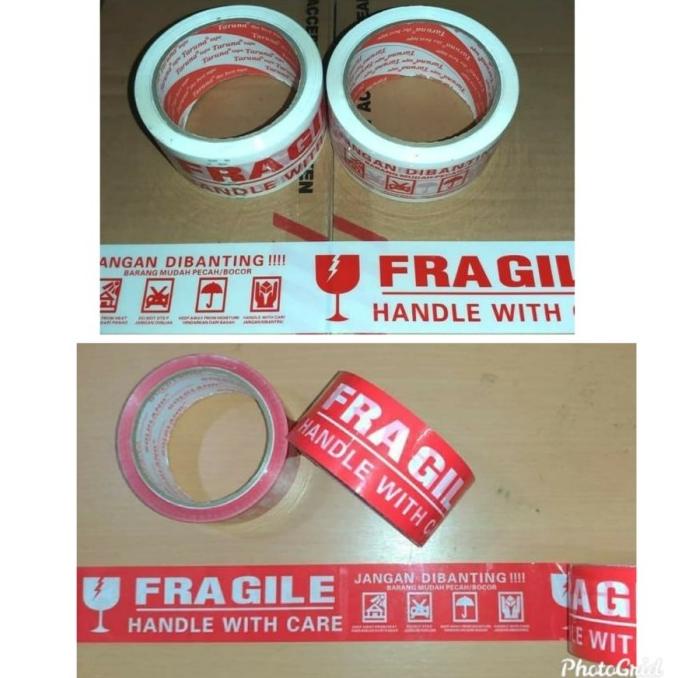 

(GOJEK GRAB) Lakban Fragile 2 inch 48 mm x 50 meter GOLDLAND FF50 DUS