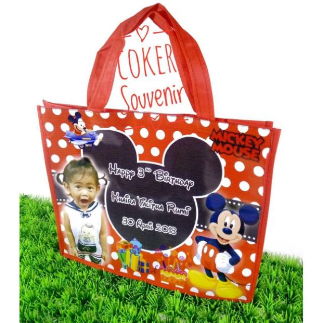 

Souvenir goodie bag ultah anak free desain