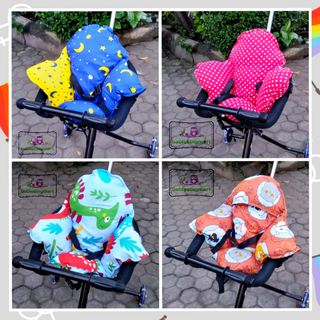 TRIKE PAD SANDARAN SEGITIGA ALAS STROLLER KERETA DORONG MAGIC STROLER