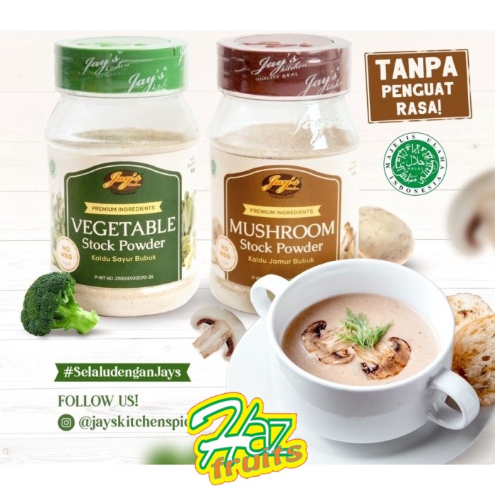 

Jays Stock Powder l Mushroom l Vegetable 200 GRAM