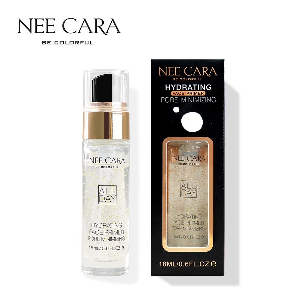 [TERMURAH] Nee Cara Hydrating Face Primer Gold Serum Base Make Up | Makeup Primer | Browit.id