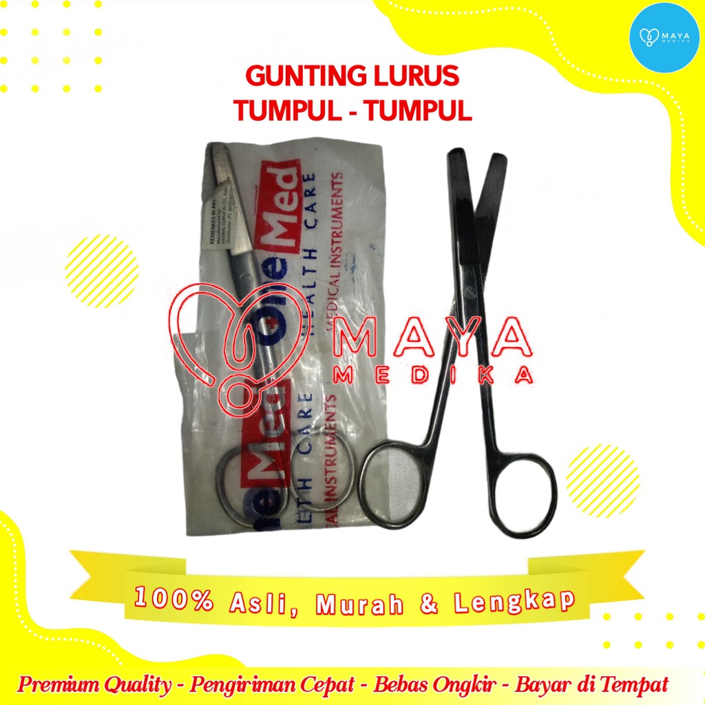 

Gunting Lurus 14 cm Tumpul - Tumpul One Med