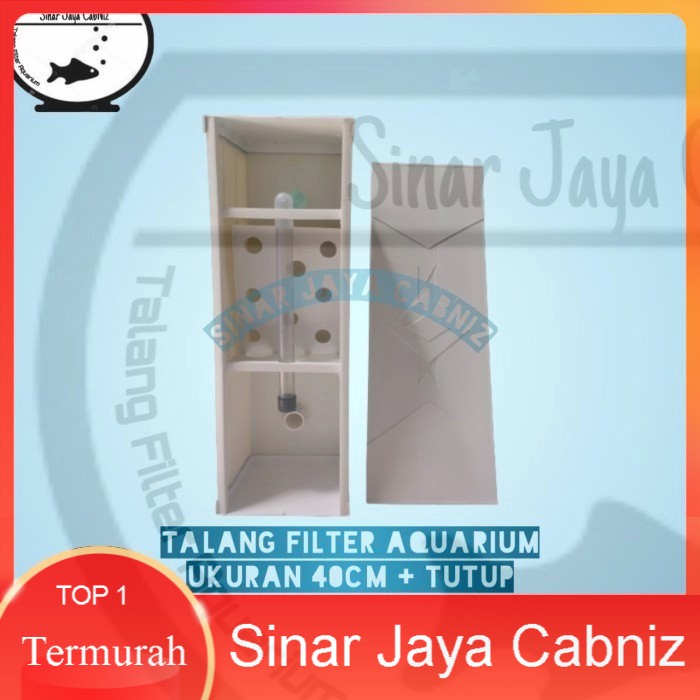 Top filter Talang / Box filter Aquarium 40cm + tutup Termurah
