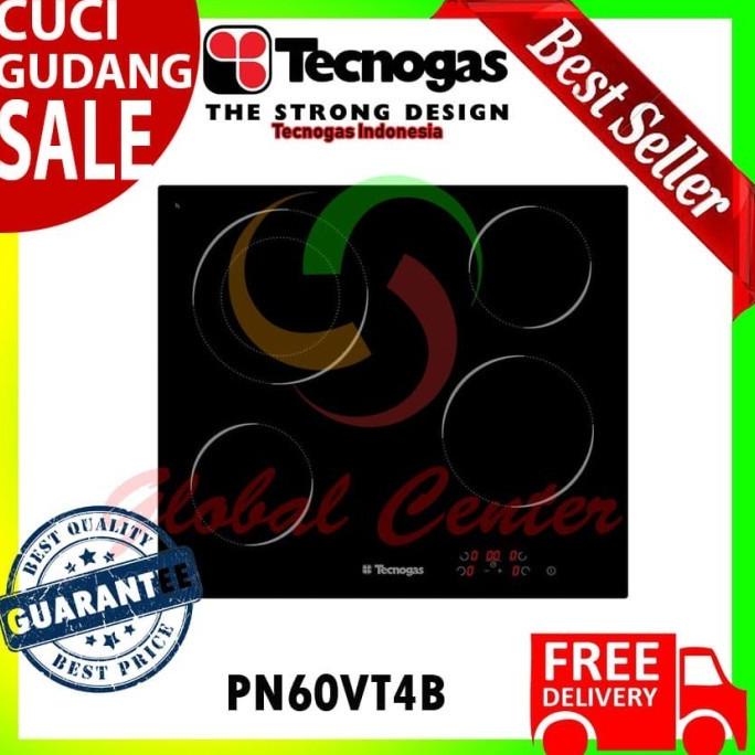 Kompor Tanam Induksi 4 Tungku Tecnogas PN60VT4B - Hitam Mengkilap, Listrik Ceramics