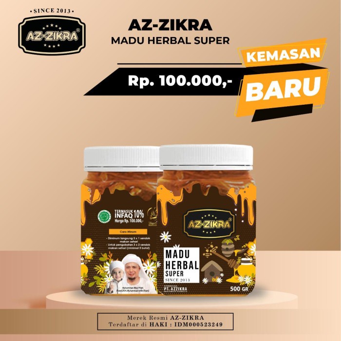 

bf011bb Madu Murni Super Manis Az Zikra Az-Zikra Azzikra Asli / Original Ds201Fs
