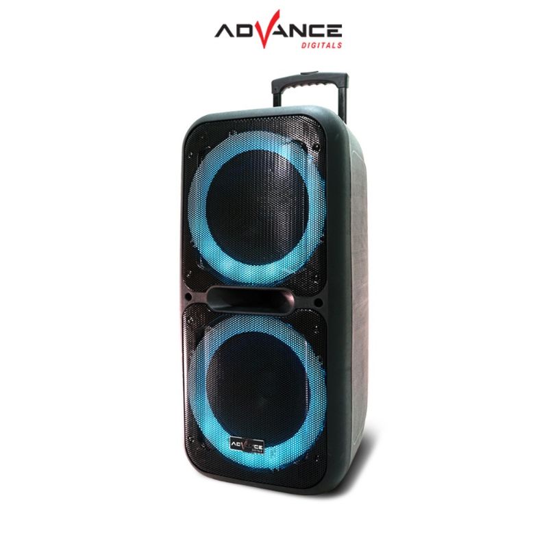 ADVANCE Speaker Portable Bluetooth 2 x 12 Inch K12DA 2 Mic Wireless