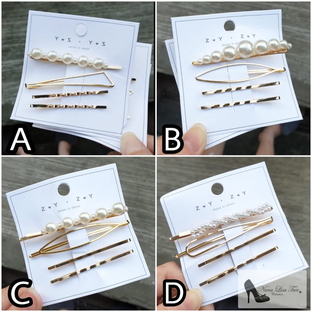 NunuLisaTan - Jakarta Hairpin Murah Import JEPIT RAMBUT KOREA SET