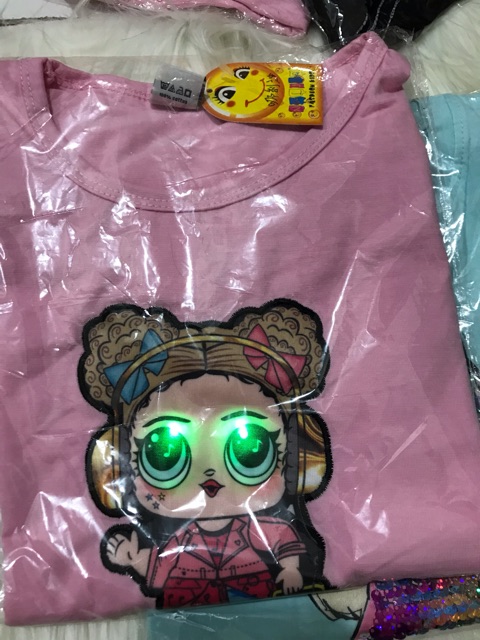 PROMO KAOS LED ANAK PEREMPUAN / KAOS LED ANAK CEWEK [ JAKARTA ]