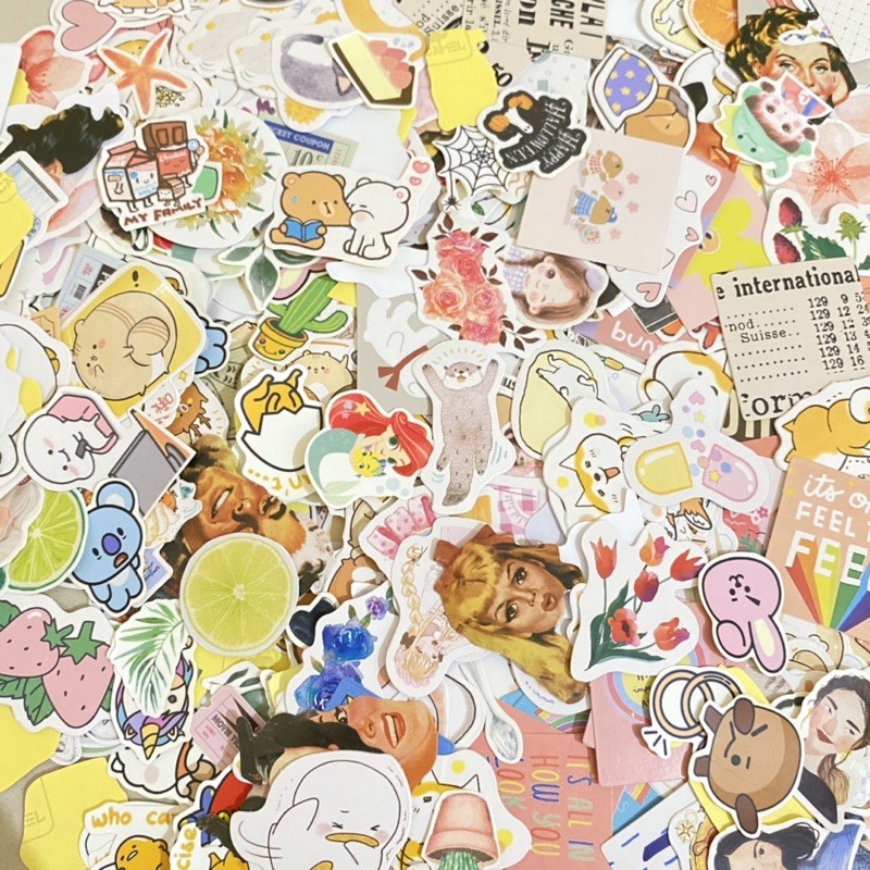 (15 PCS) RANDOM AESTHETIC STICKER CUTE KAWAII MURAH STICKER LAPTOP HP BUJO-3
