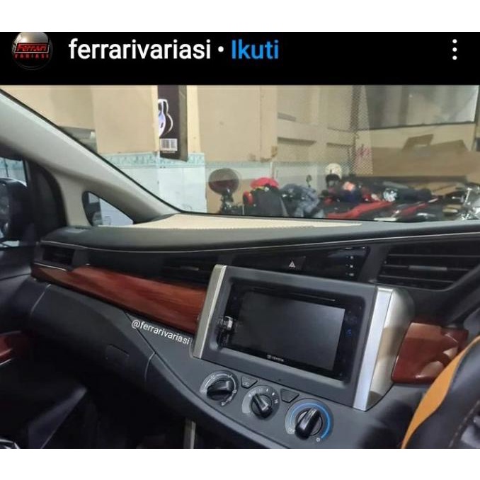 PANEL KAYU DASHBOARD MOBIL TOYOTA INNOVA REBORN 2017 FERRARI VARIASI