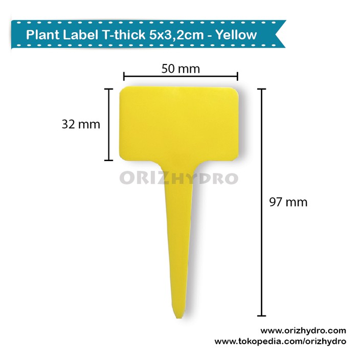 

Unik Plant Label / Label Tanaman T-thick Kuning Limited